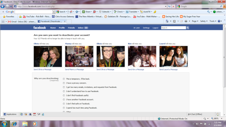Facebook-farewell